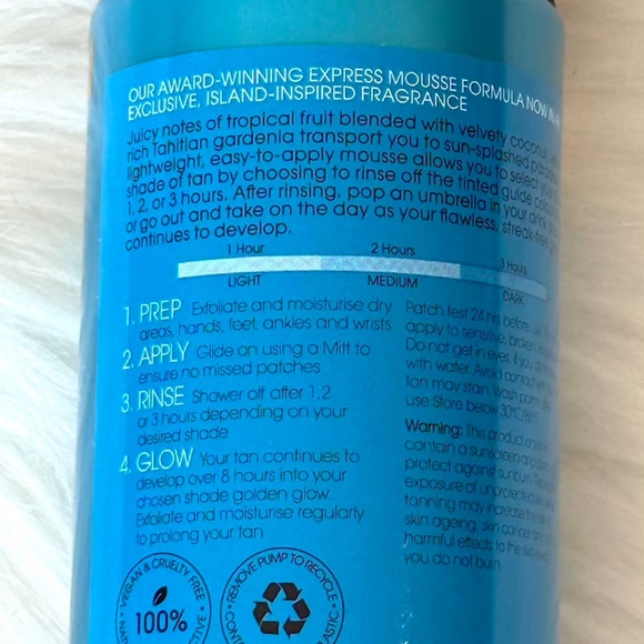 NEW Limited Edition St. Tropez Self Tan Express Bronzing Mousse Tropical Colada - Picture 7 of 10